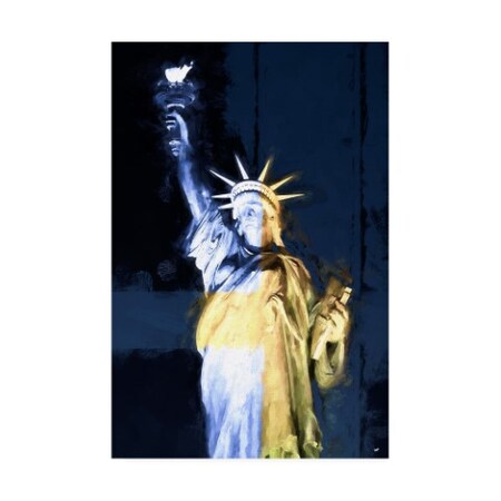 Philippe Hugonnard 'American Freedom Blue' Canvas Art,16x24